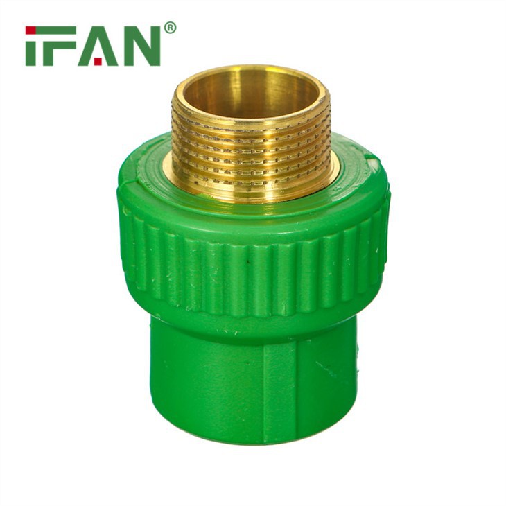 Ổ cắm nam PPR màu xanh lá cây